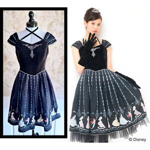 Secret Honey Disney Princess Ornament Christmas OP Dress Lolita Kawaii Japan